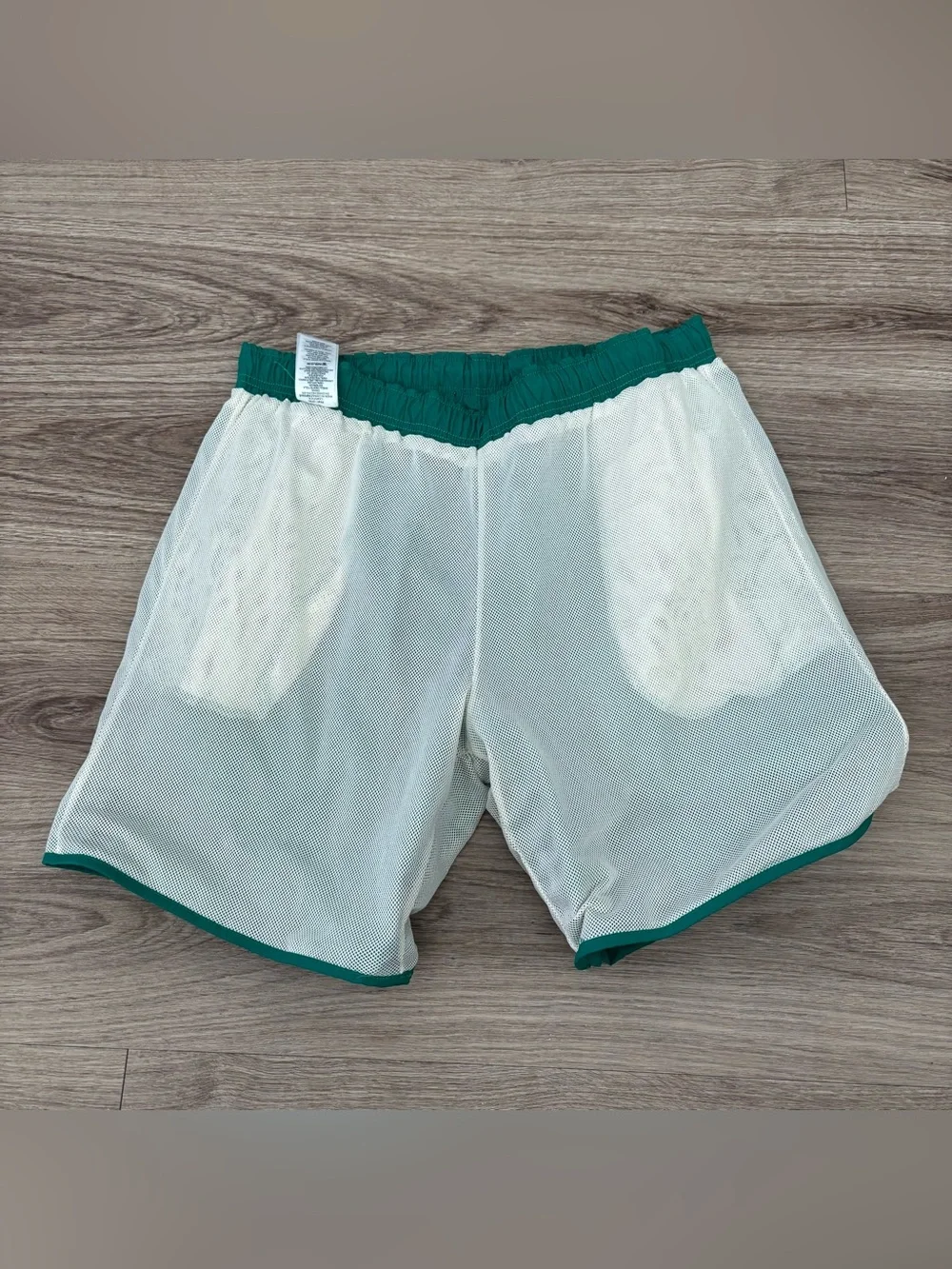True Religion Board Shorts Men's 33/34 Green Swim Curved Nylon Shorts Trunks L
